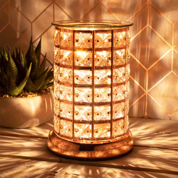 TOUCH CONTROL WAX MELTER - ROSE GOLD CRYSTAL