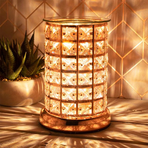 TOUCH CONTROL WAX MELTER - ROSE GOLD CRYSTAL